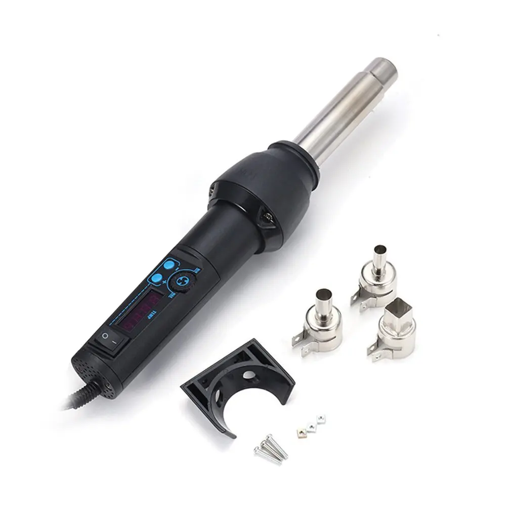 

8858-I Temperature Solder Heater Heat Gun 650W Hot Air Wind Blower Soldering Heat Gun Adjust Heat Tool Wholesale Sale