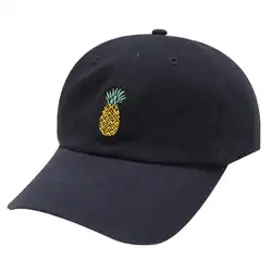 Вышивка cottonhat унисекс pineappl Hat Восхождение Регулируемый модные аксессуары изогнутые Strapback Snapback Бейсболка 30Mar23