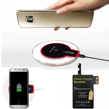Eyon tiチップセットタイプ-cチーワイヤレス充電レシーバー+パッド用huawei p20プロp9 p10 + xiaomi Mi8 6 oneplus 6 5 t 3 htc 10