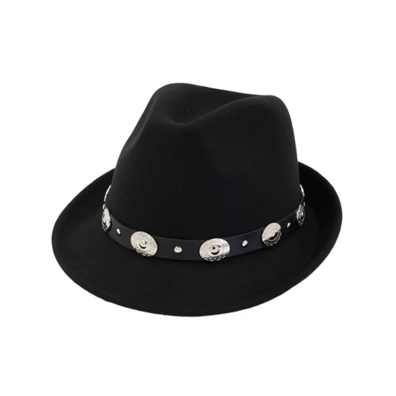 

2018 Autumn Winter Sun Hat Women Men Fedora Hat Classical Wide Brim Felt Floppy Cloche Cap Chapeau Imitation Wool Cap