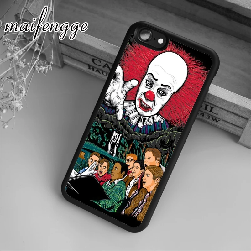 Maifengge Pennywise ужасный культовый чехол клоуна для iPhone 5 6 7 8 plus 11 12 Pro X XR XS Max Samsung Galaxy S7edge