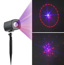 EU/AU/UK/US Plug Outdoor Christmas Red and Green Dot Starry Galaxy Laser Projector Spotlight for Party Wedding Garden Yard Decor