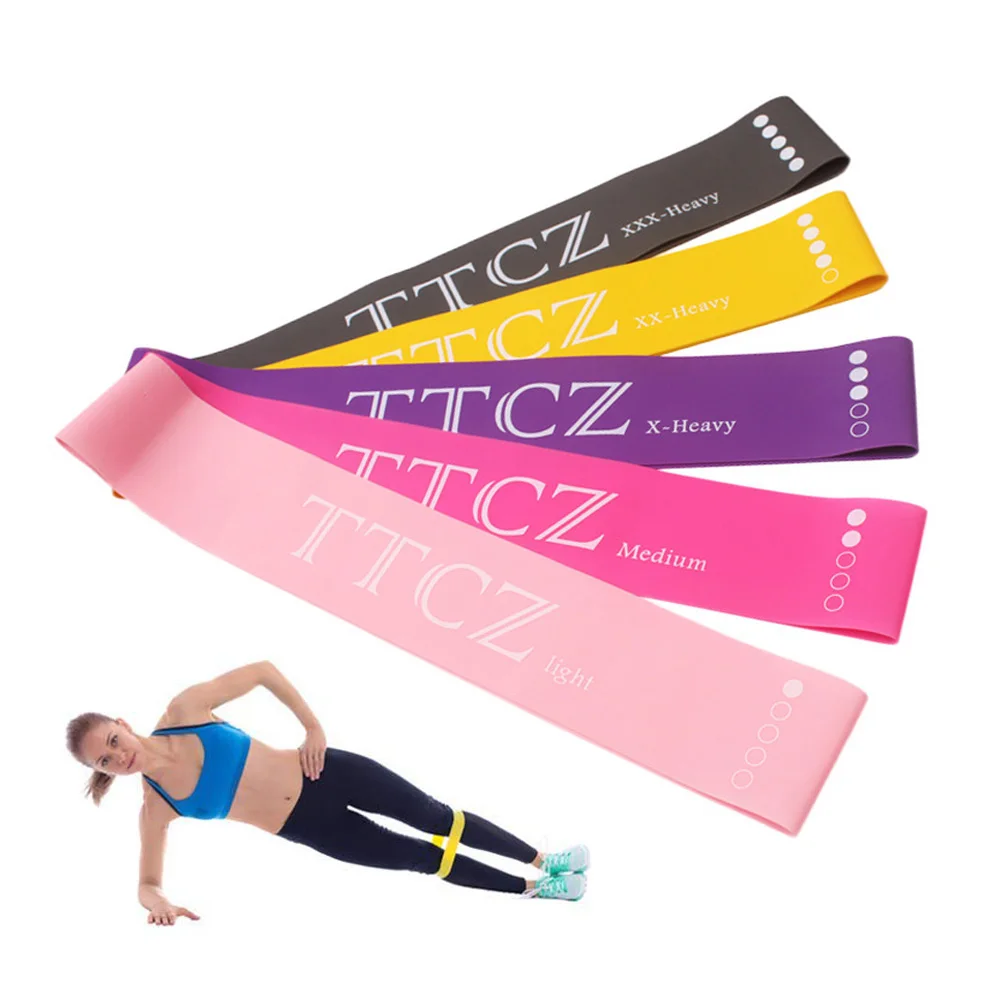 

60cm Yoga Resistance Rubber Bands Indoor Outdoor Fitness Equipment Pilates Sport Training Workout Elastic Bands 0.5mm-1.3mm #2