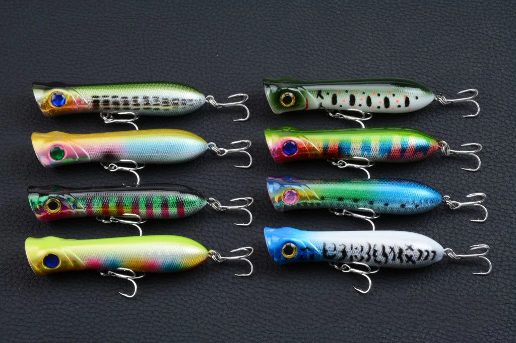 

1Pcs Boutique 6cm/24 Crankbait Popper Fisnging Lures Top Water Artificial Hard Swim Baits Wobblers For Sea Boat Fishing Tackle