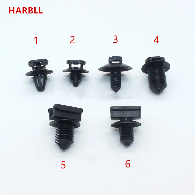 

New Mixed Auto Chassis Girder Brackets Fixed Cable Tie Holders Plastic Fastener Screw Rivet For All Cars Clip Set