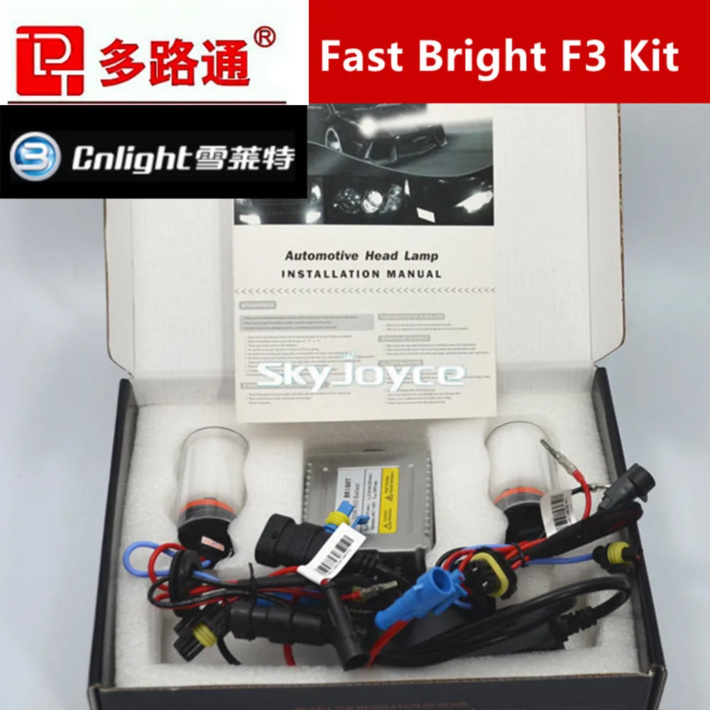 Fast Bright HID Conversion Kit 35W/12V Fast Start HID XENON KIT H1 H3