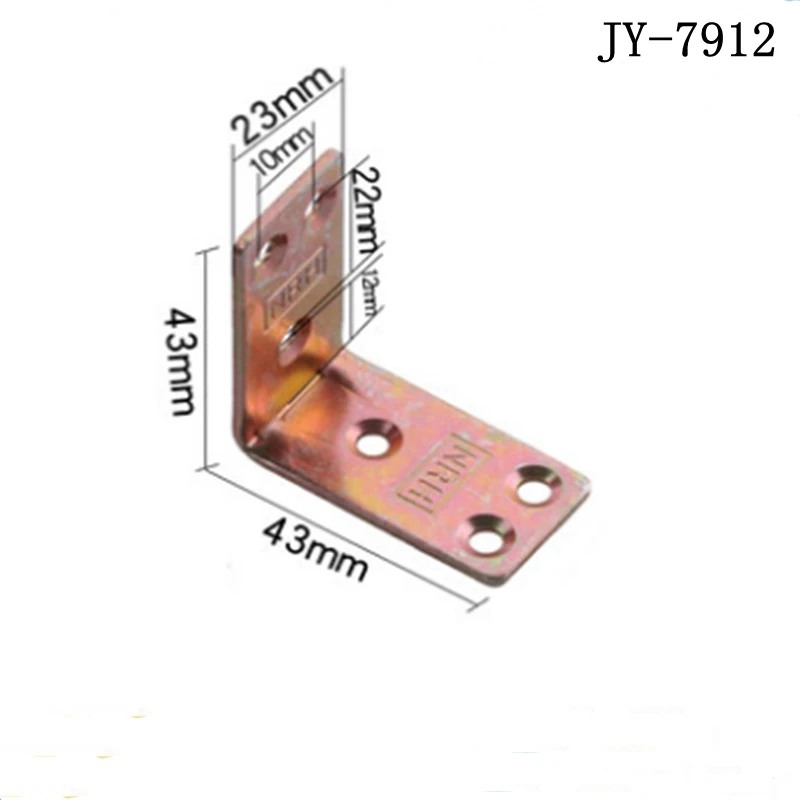 

Home Furniture JY-7912 Iron chrome corner code reinforcement Right Angle Fixed Connector Universal L-shaped bracket