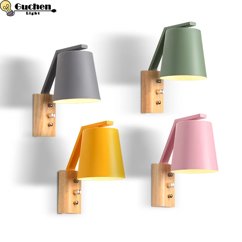 

Simple creative wall light led bedroom bedside decoration Nordic designer living room corridor hotel wall lamps Holtel Corridor