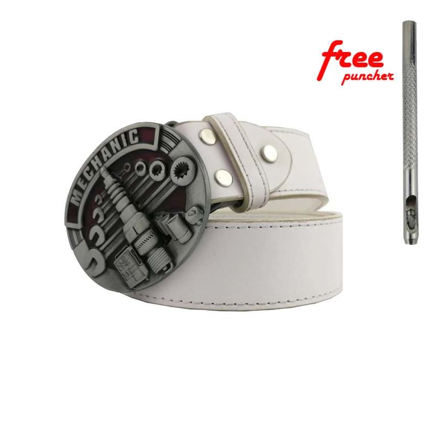 

Buckles Hot Sale Mechanic Belt Buckle Head Brand New Western Metal Belt Buckle With Good Plating Suitable For 4cm Width Belt
