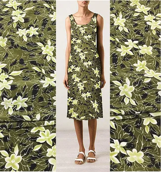 

African printed fabric 100% silk crepe fabric mulberry silk dress silk scarf