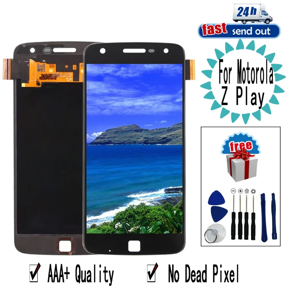 

5.5" AMOLED LCD For Motorola Moto Z Play XT1635 LCD Display Screen Digitizer Assembly Replacement For Moto ZPlay