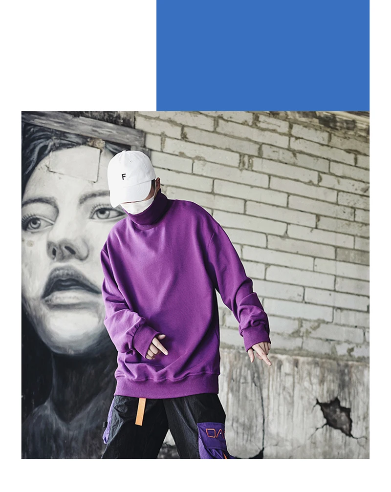 Hoodies Sweatshirts Mens Big Size Street Punk Hip Hop Hoodie Sweatshirt Pullover  (22)