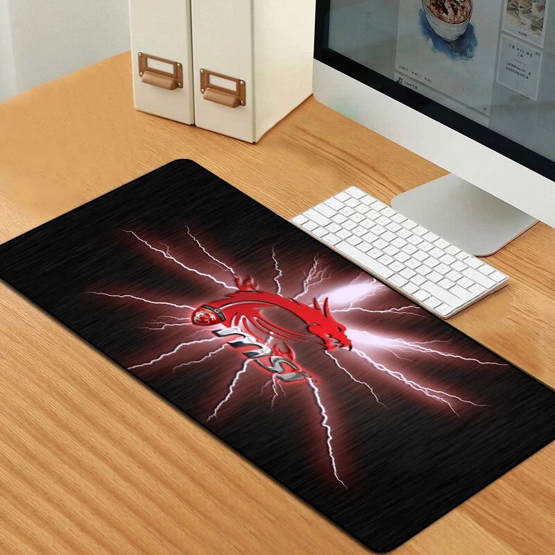 Sovawin Mouse Pad Gamer Large XL Msi Dragon Logo Gaming Mousepad Rubber