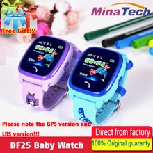 DF25 Водонепроницаемые Детские Смарт-часы, gps, умные детские часы, SOS устройство определения местоположения, трекер для детей, безопасный анти-потерянный монитор, PK Q100