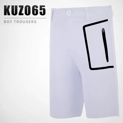 Pgm/комплекты спортивной одежды для гольфа для мальчиков летняя детская футболка с короткими рукавами шорты для фитнеса с карманами Спортивная одежда для гольфа для подростков D0784 - Цвет: White Shorts