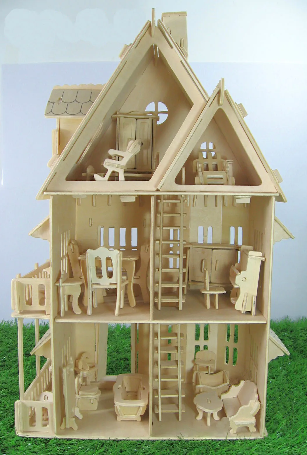 BOHS игрушка Готический Кукольный дом деревянные масштабные модели 3D головоломка