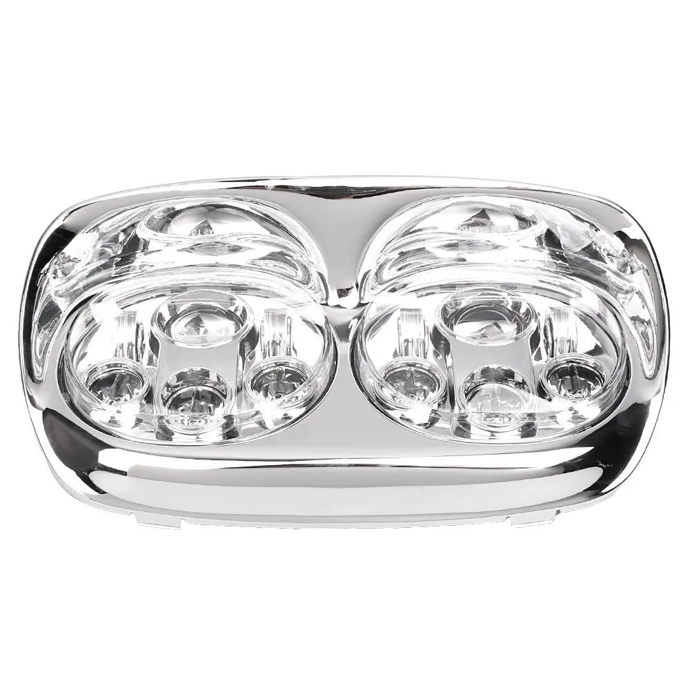 For Road Glide Motorcycle Headlight 90W Dual 5.75 Led Headlight For Road Glide 2004-2013 DOT Approv - 33053745441