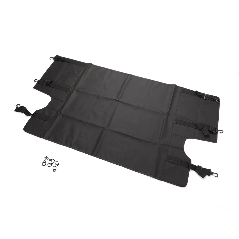 

Areyourshop Car Rear Trunk Cargo Cover For Jeep Wrangler JKU Sports Rubicon 2007-2017 nylon Black Car Accessories Covers