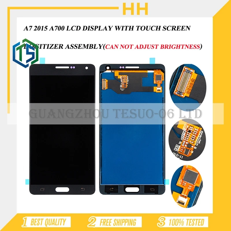 № HH для samsung A7 Lcd 1920*1080 2015 A700 A700F A700H A700K ЖК Дисплей с Сенсорный экран планшета +
