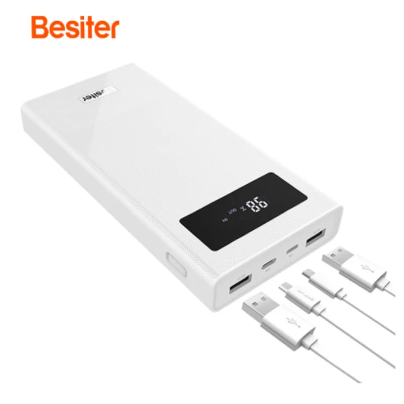 bilder für 100% Original Besiter (BST-K6X) 20000 mah Portable Handy-ladegerät Für Smartphones Externe Dual USB Ladegerät Batterie Bank bilder für 100% Original Besiter (BST-K6X) 20000 mah Portable Handy-ladegerät Für Smartphones Externe Dual USB Ladegerät Batterie Bank
