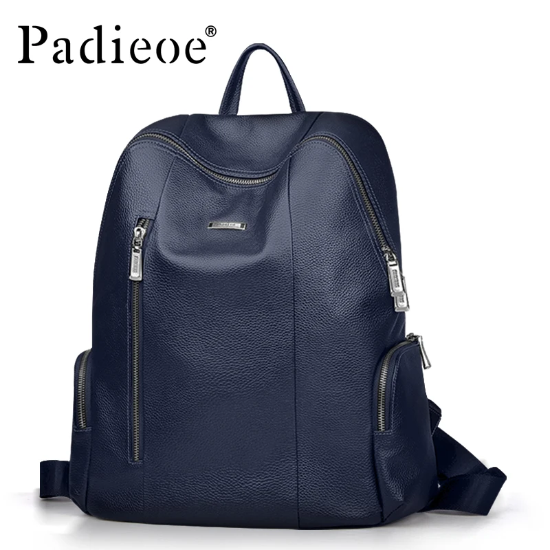 Padieoe Мужской Рюкзак bookbag Мужская сумка из натуральной кожи роскошный рюкзак для