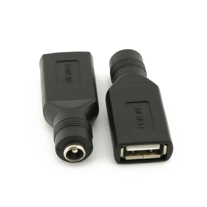 

USB Female to 5.5mm x 2.1mm Female DC Power Converter Charger Adapter Connector XM66