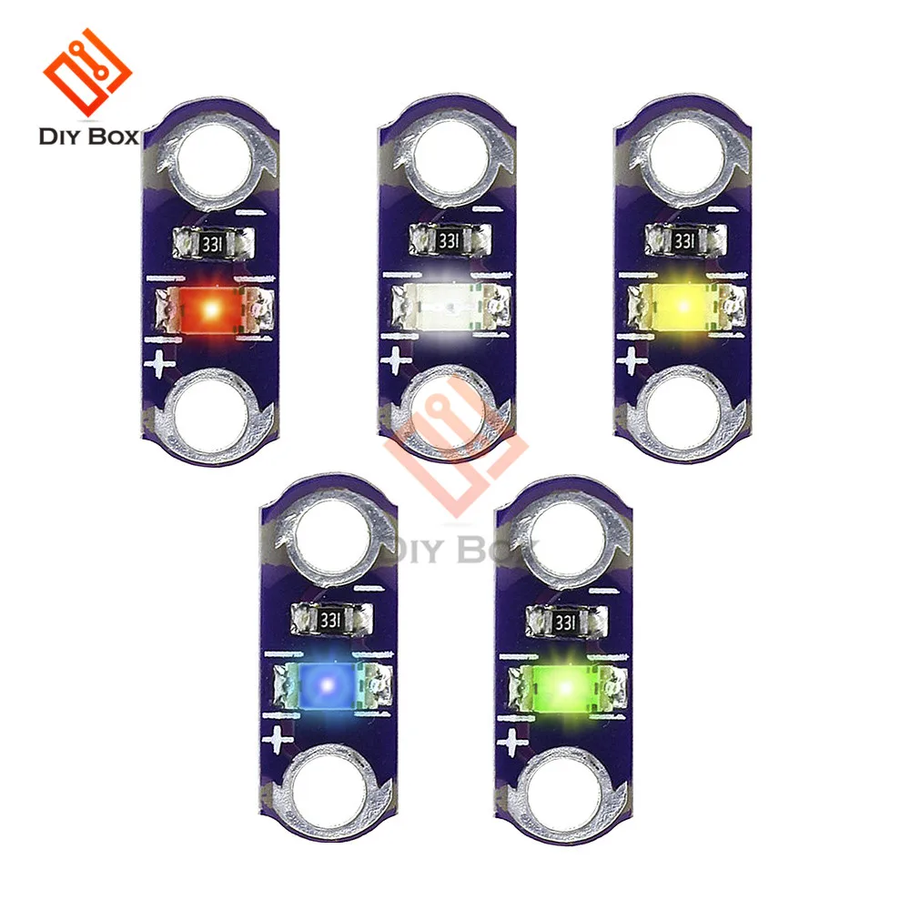 Комплект светодиодов LilyPad DIY 5 шт./лот 3 в 40 мА SMD светодиодное оборудование светло
