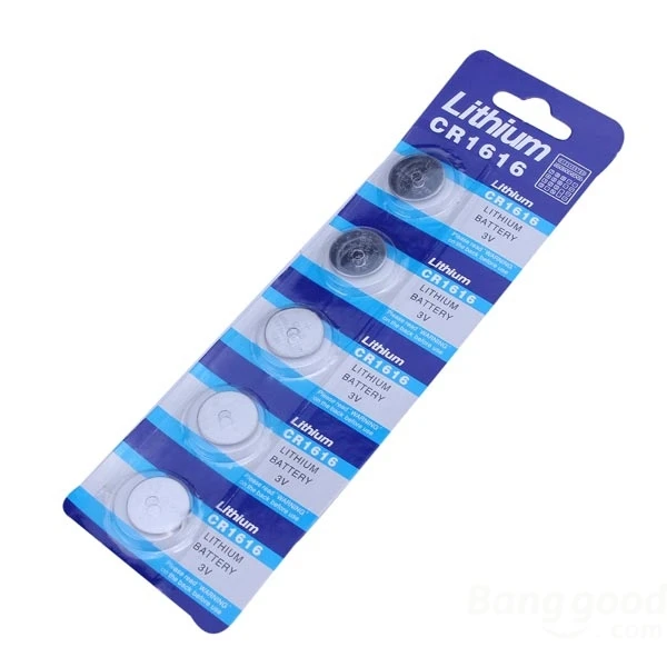 dollarmee 5PCS Lithium CR 1616 Cell Button Coin Battery Watch 3V Calculator | Электроника