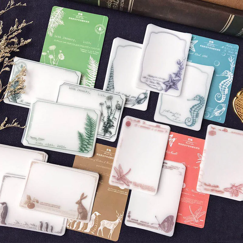 

20set/lot Memo Pads Sticky Notes Green Bean Series Paper diary Scrapbooking Stickers Office School stationery Notepad