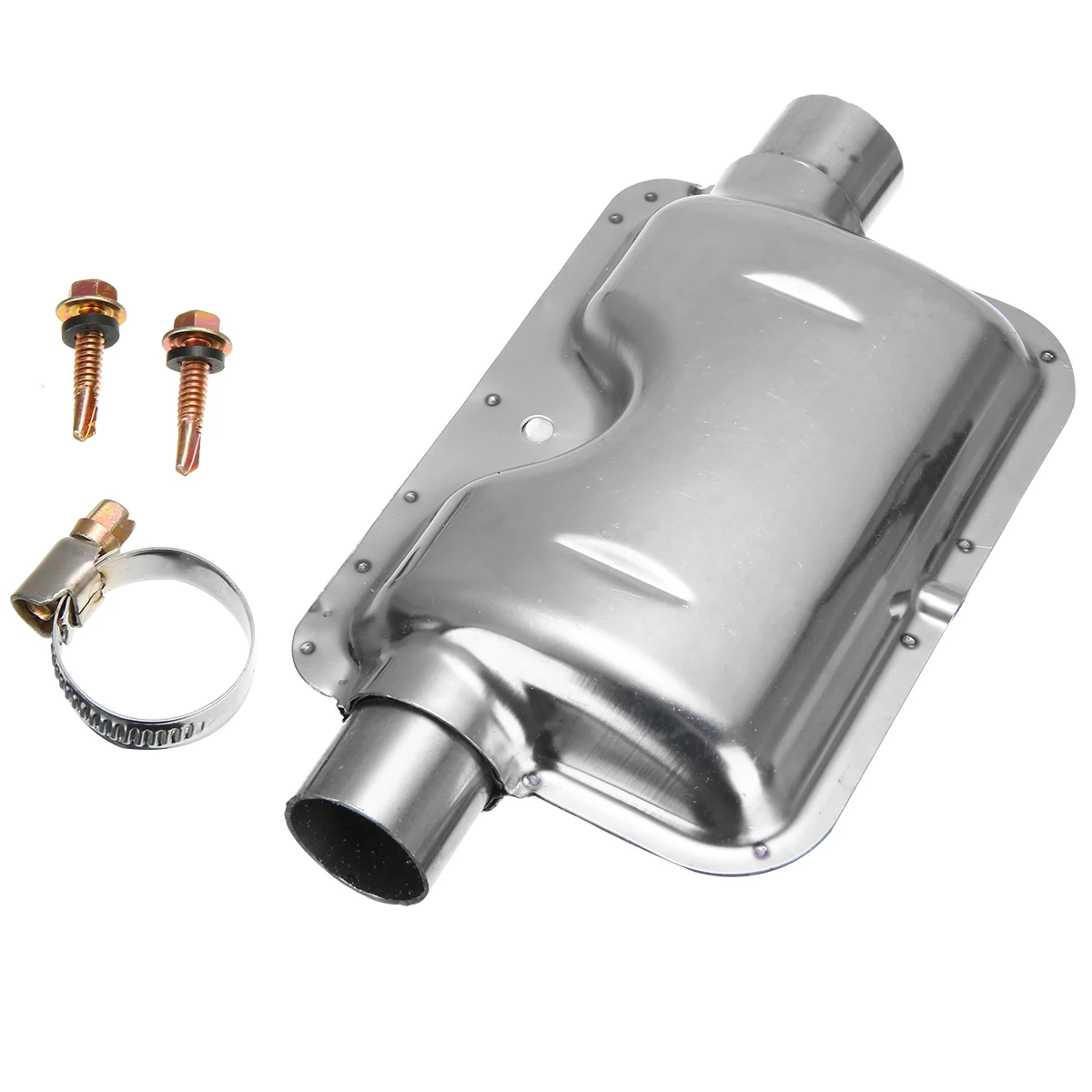 1pc Stainless Steel 24mm 0.94 Inch Exhaust Silencer Air Conditioning Heat Muffler For Webasto Eberspacher Auto Heater