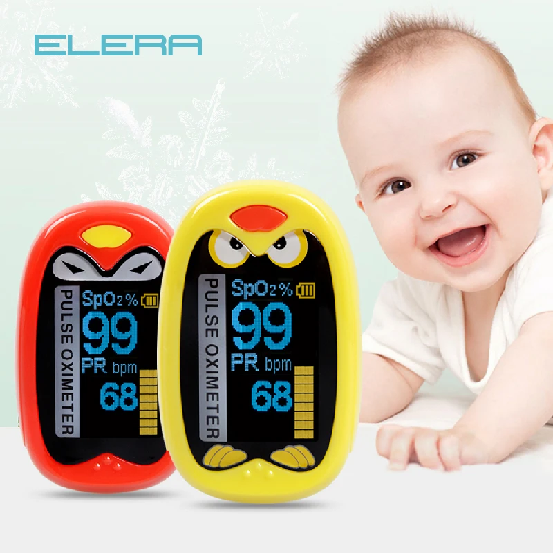 

Pediatric Finger Pulse Oximeter Neonatal SPO2 PR Oximetro Saturation Rechargeable USB Infant Pulsoximeter for Children Kids