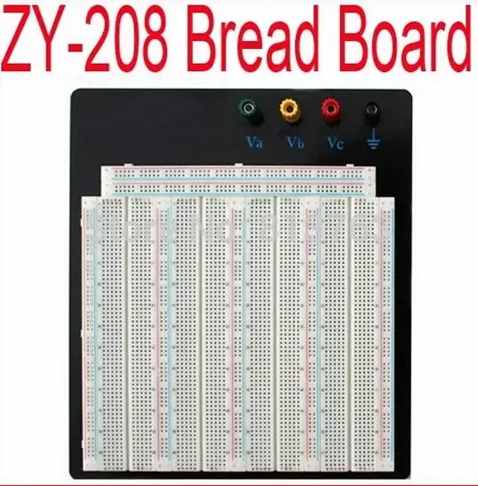 

coolprice No Welding Solderless Breadboard Plate 3220 Tie-points Test Circuit Board ZY-208 24 hours dispatch /4pcs 830 points