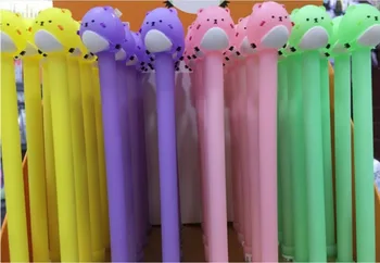 

korea cute Bear animal Gel Pen Signature Pen student School Office writing Supply Promotional Gift student ink pen 40pc/lot