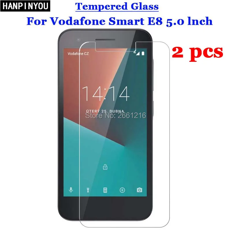 2 шт./лот для Vodafone Smart E 8 закаленное стекло 9H 2.5D Премиум Защитная пленка E8 5 0&quot |