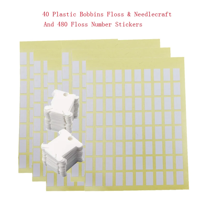 

Plastic Floss Bobbins for Embroidery Floss Organizer, Cross-Stitch Bobbins Card Thread Holder and Bobbins Floss & Needlecraft