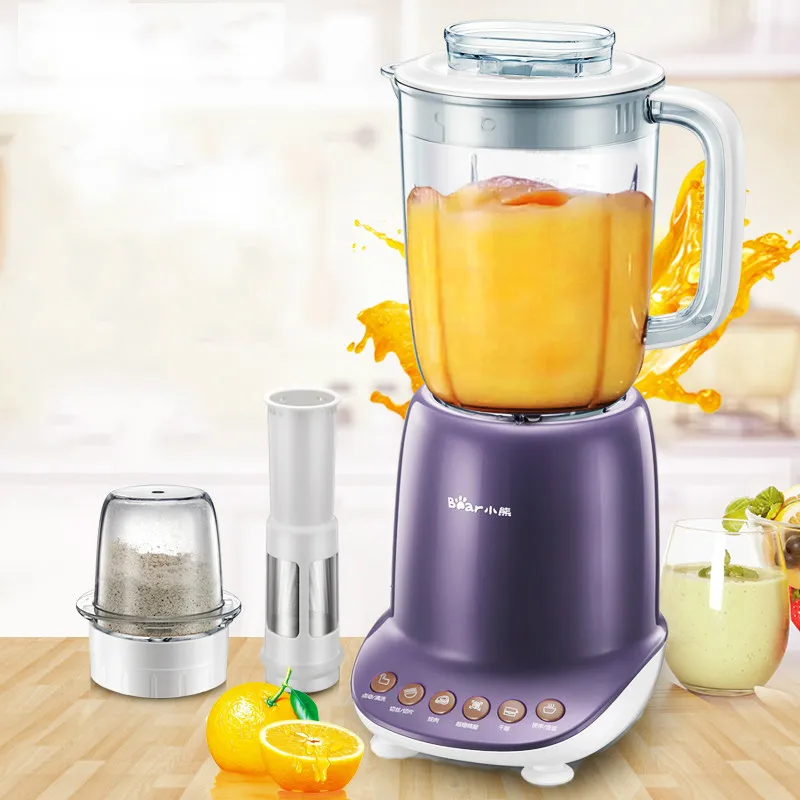 Bear Home Intelligent Multi Stand Juicers with 3 Cups 3 Knifes Meat Grinders Baby Food Mixers Blenders Soybean Dry Grinding Bear Home Intelligent Multi Stand Juicers with 3 Cups 3 Knifes Meat Grinders Baby Food Mixers Blenders Soybean Dry Grinding