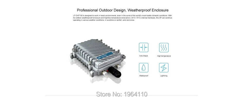 4G FDD LTE Outdoor Wireless CPE Router with POE & Up to 300Mbps Wireless Speed & IP67 Waterproof & Multiple MIMO Antenna Options_F6