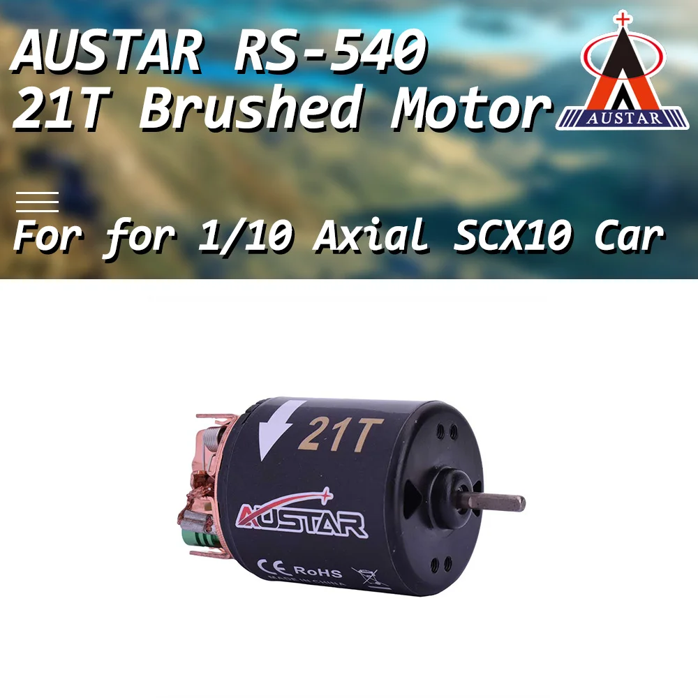 AUSTAR RS 540 21T 3 17 мм модифицированный щеточный двигатель для 1/10 Axial SCX10 RC4WD D90