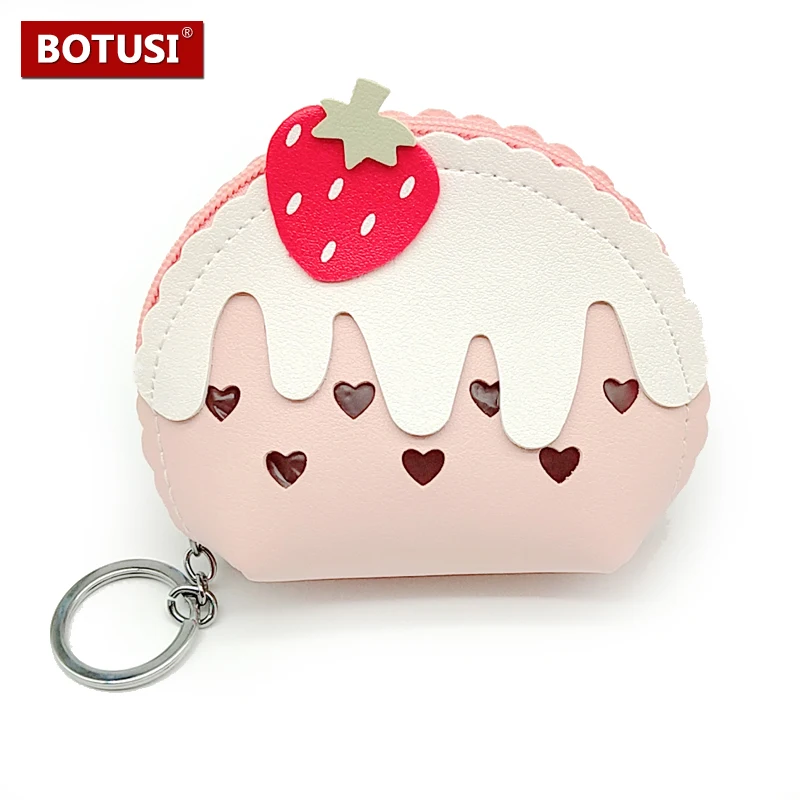 

Ice cream Women Girls Mini Coin Bag Coin Purse Keys Card Holder Wallet Money Bags Earphone Package Kids Gifts key pouch cash bag