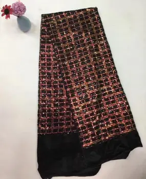 

african net lace fabric newest J-111529 French tulle lace fabric with sequins