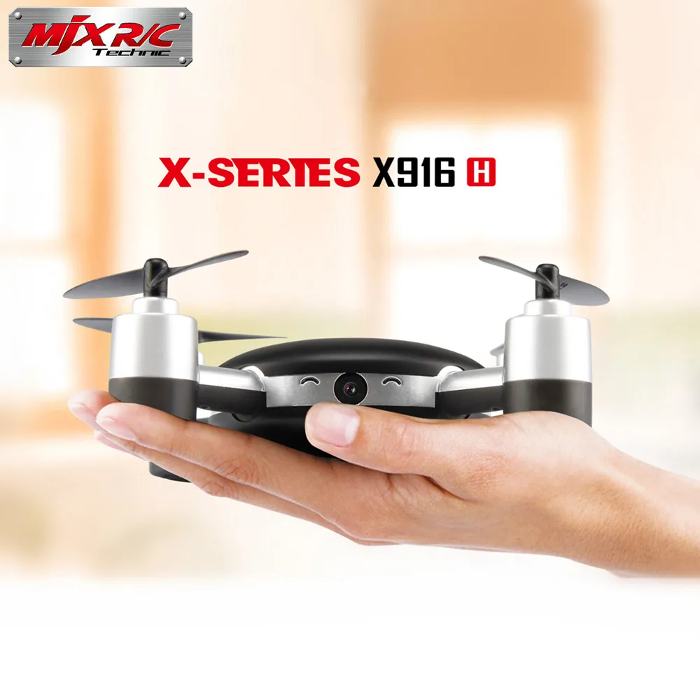 

MJX X916H RC Quadcopter 2.4Ghz 4CH 6 Axis Gyro with 0.3MP Wifi FPV Camera Helicopter RTF Mini Drones UAV Gift Toy for Kids