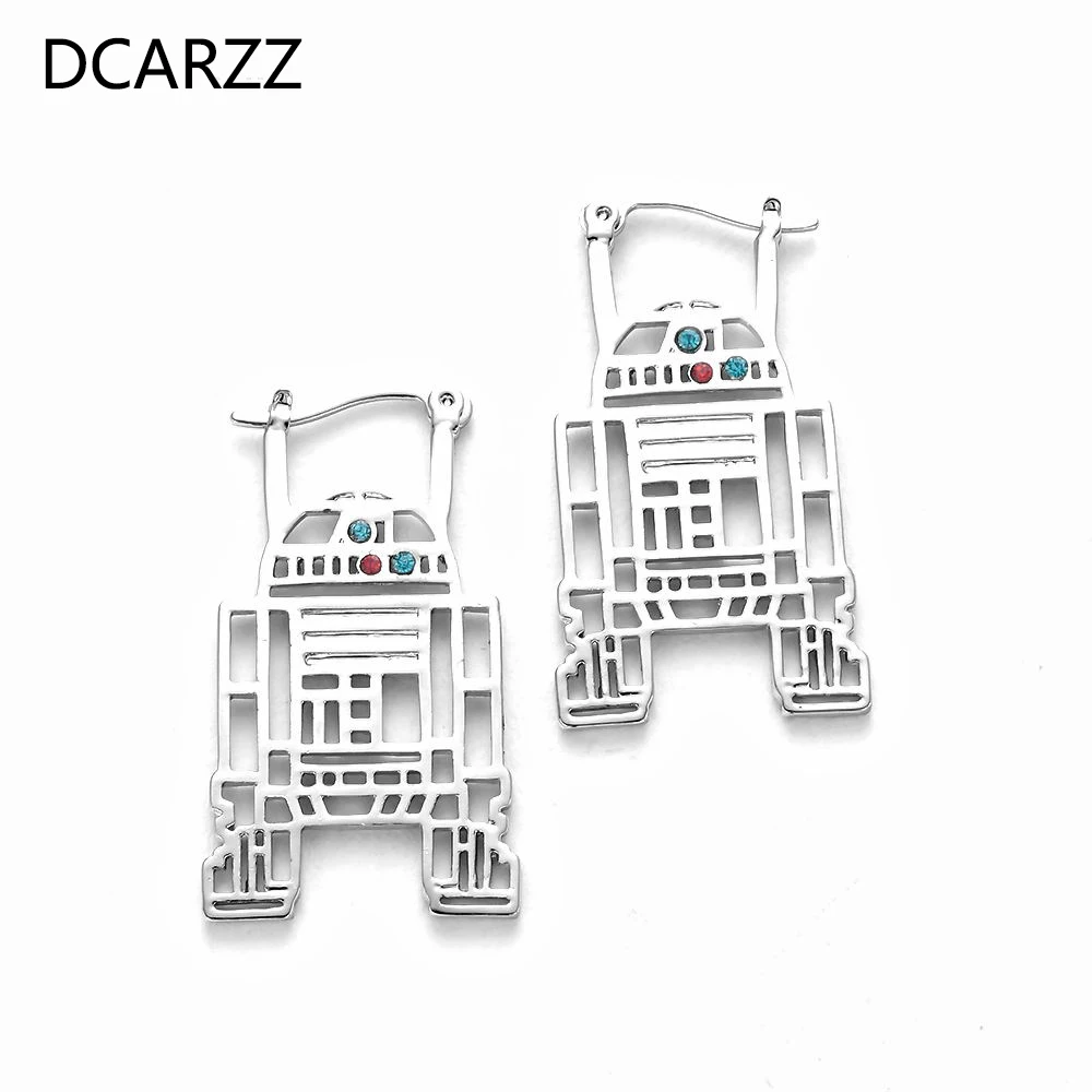 С изображением из «Звездных Войн серьги женские, ювилирные изделия модный робот космический корабль «Сокол Тысячелетия» серебро Винтажные серьги-гвоздики букле Doreille Для женщин подарок