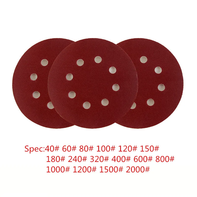 Sandpaper-60 Grit 20 x Hook /& Loop 125mm 5/" Sanding Disc Orbital Pad