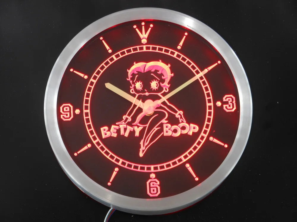 

nc0233 Betty Boop Neon Light Signs LED Wall Clock