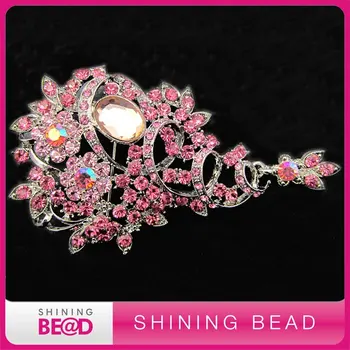 

Big size pink wedding brooches wholesale+45*85mm+high quality+free shipping