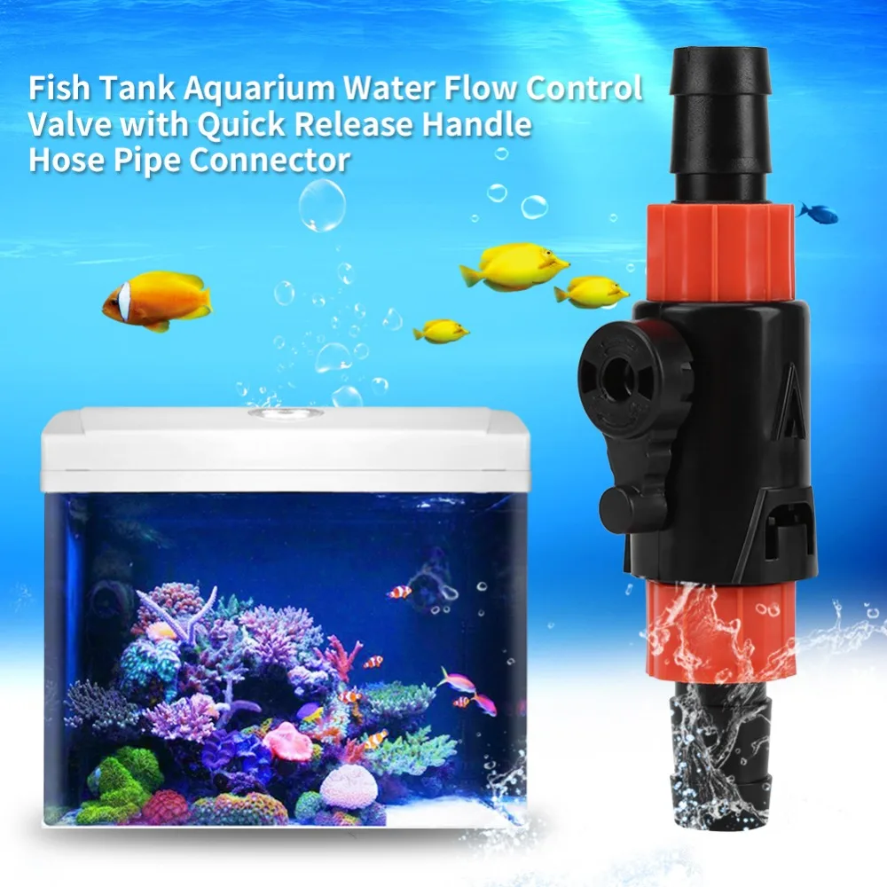 1 шт. аквариумный водяной контрольный клапан с быстрым переключатель с ручкой шланга соединитель трубы