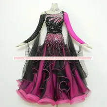 New Competition ballroom Standard dance dress,juvenile dance clothing,stage ballroom dress,Tango Dance Dress,black color
