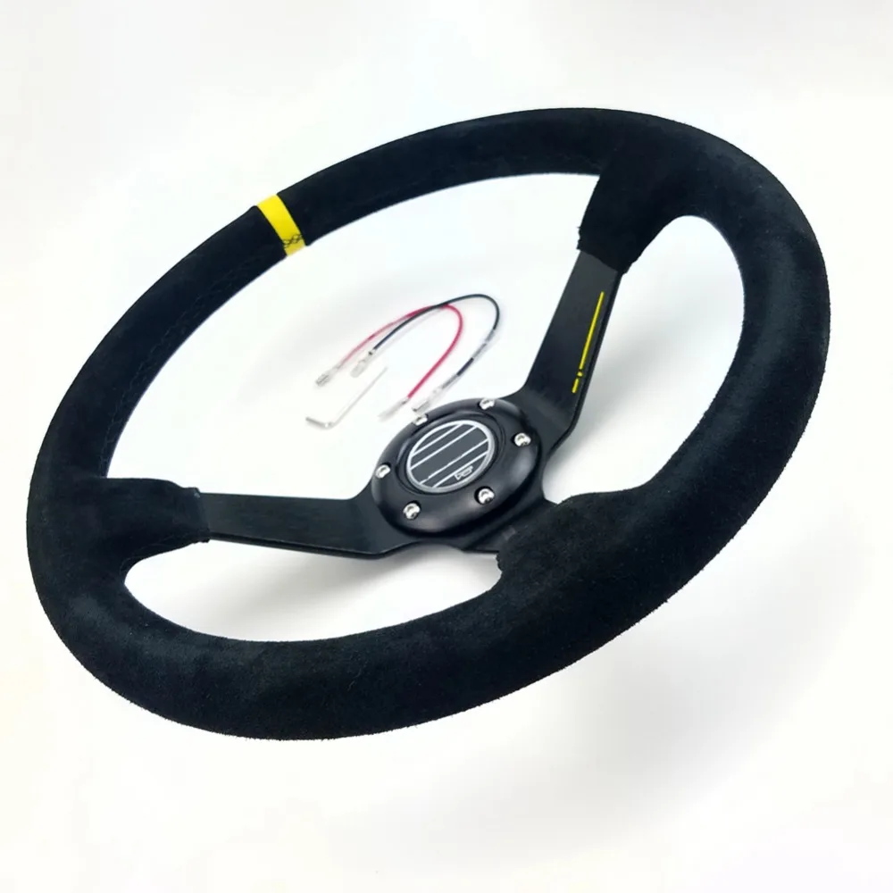 Универсальная алюминиевая рама для руля 14 дюймов 350 мм 6 отверстий|leather racing steering
