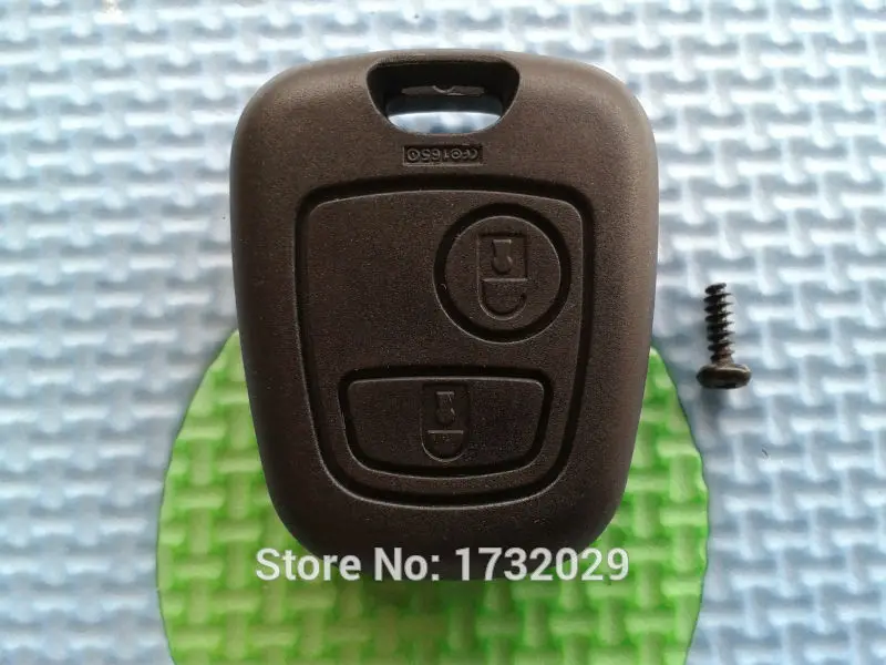 

1pcs of new Replacement key shell blank For Peugeot 107 206 207 307 406 2 Button Key Fob, Head Only case with screw no logo