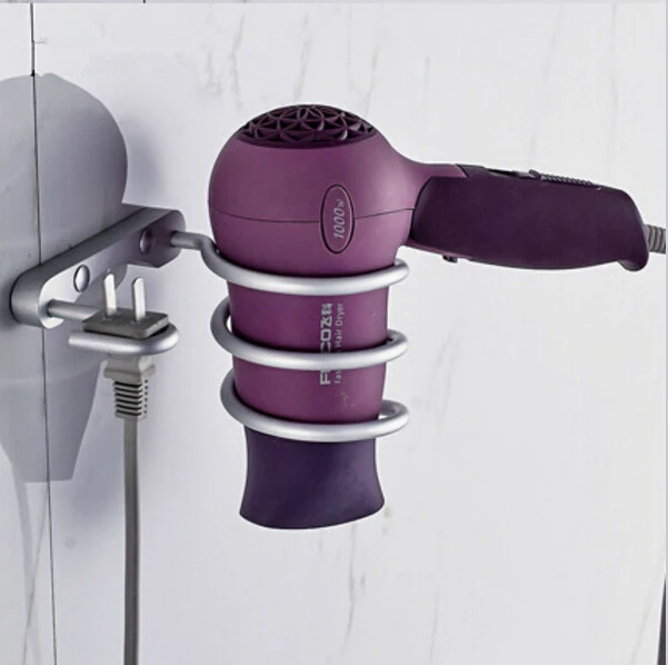 

Wholesale and retail satin finished aluminum alloy hair dryer holder,bathroom accessories
